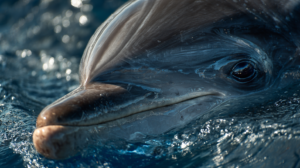 Dauphin sauvage proche regard France