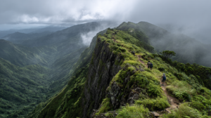 Sentier Scout Mafate - Passage des Deux Fesses crête