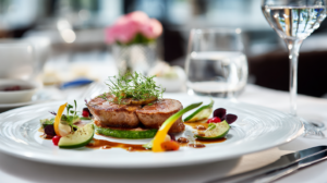 plat gastronomique raffiné village neuf