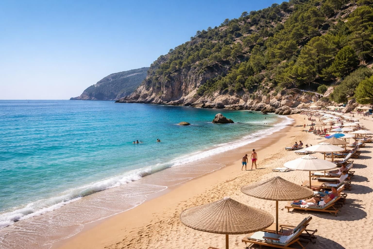 explorez les plus belles plages d'antalya et préparez des vacances inoubliables au bord de la mer méditerranée, entre soleil, sable fin et eaux turquoise.